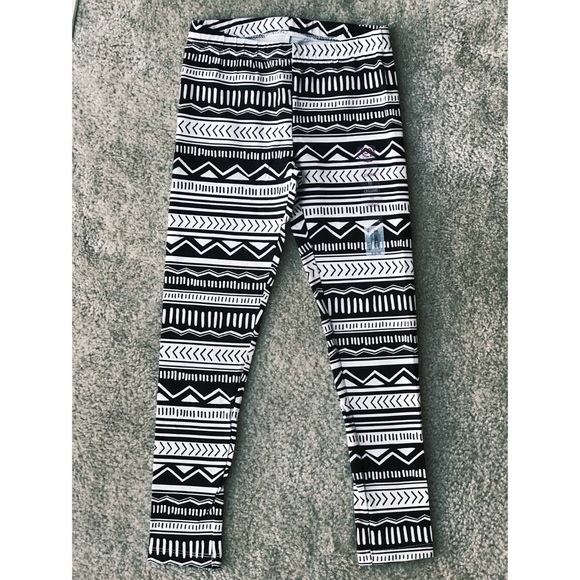 SO black/white girls leggings - Picture 2 of 4